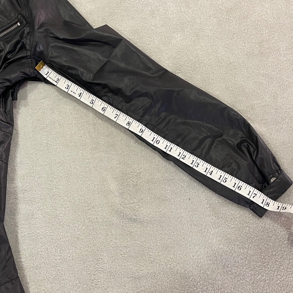 Black Lightweight Belted Jacket Raincoat H&M Size 6 - Picture 11 of 13